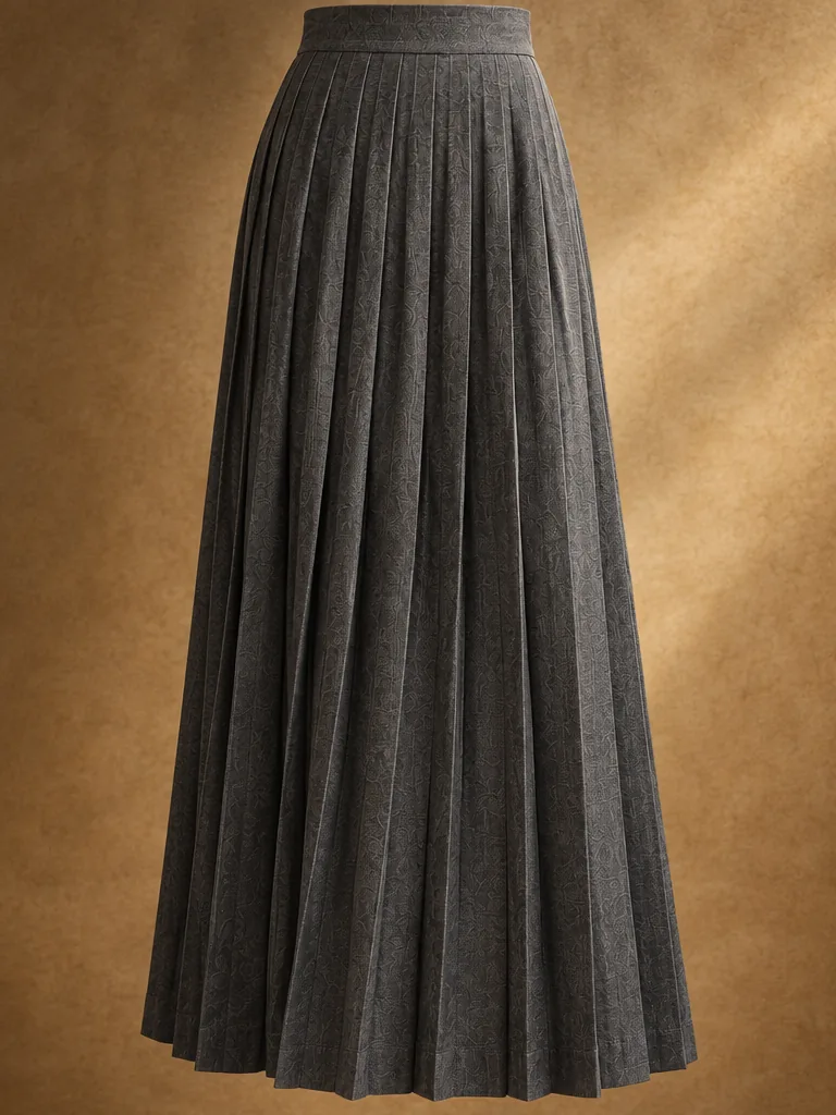 Bookbinder Pleated Skirt, detail