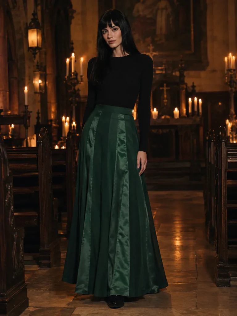 Candlelight Panel Skirt, worn