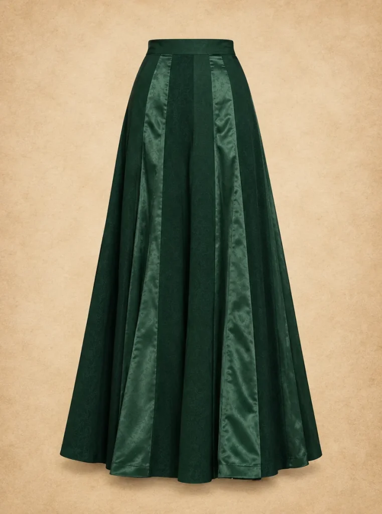 Candlelight Panel Skirt, back view