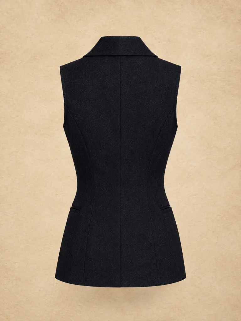 Cipher Double-Breasted Vest, back view