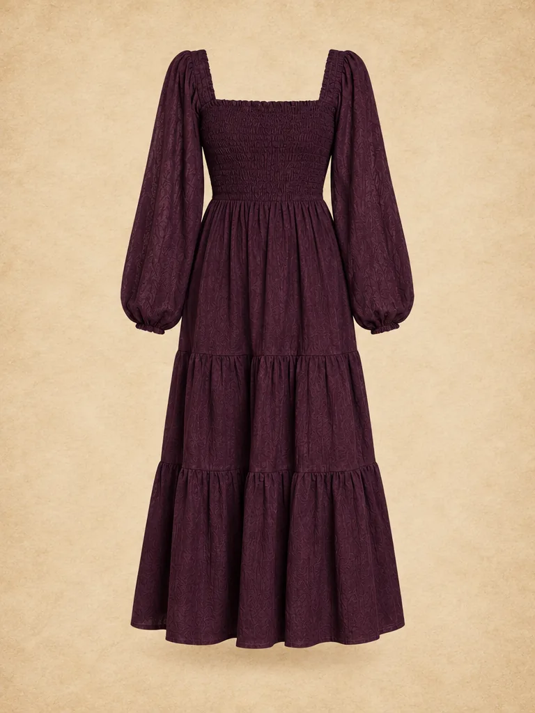 Ember Smocked Bodice Dress, back view