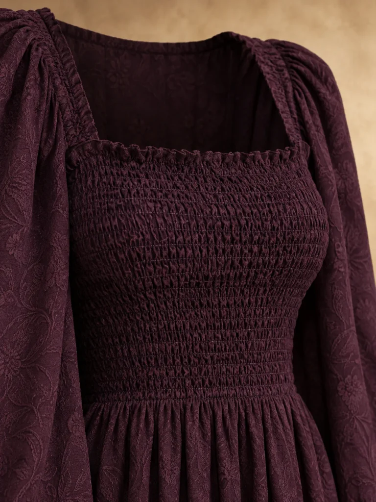 Ember Smocked Bodice Dress, detail