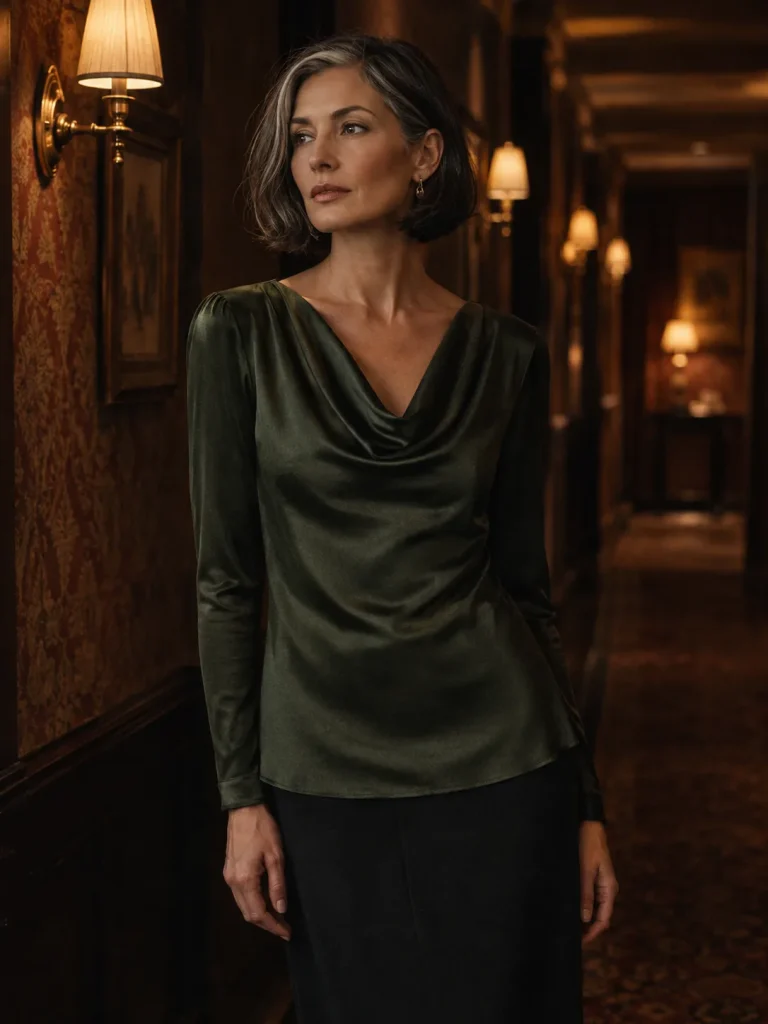Epistle Cowl Top, worn