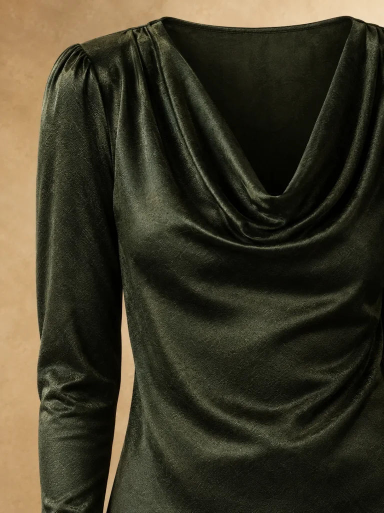 Epistle Cowl Top, detail