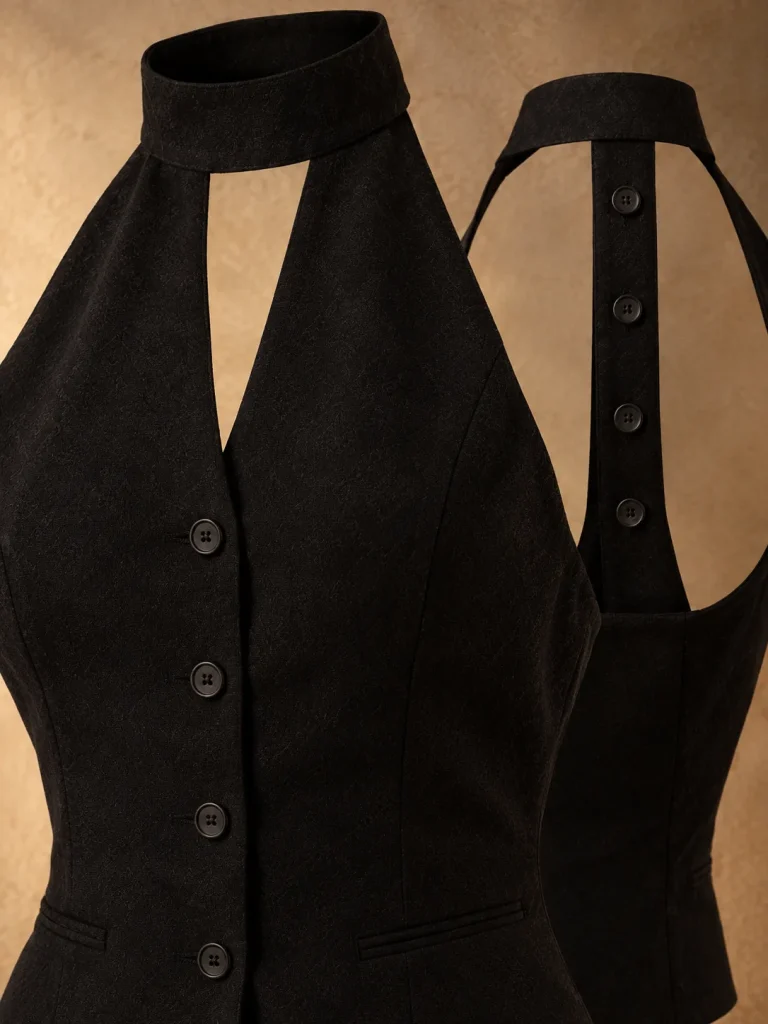 Evensong Halter Vest, detail