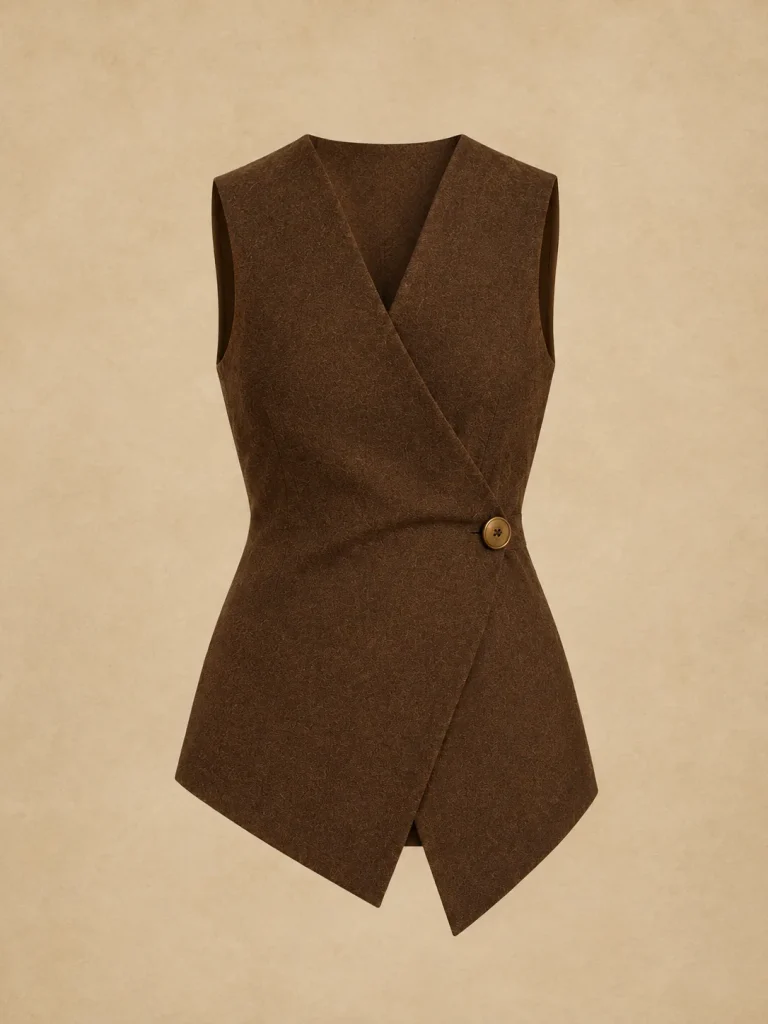 Folded Letter Vest, back view