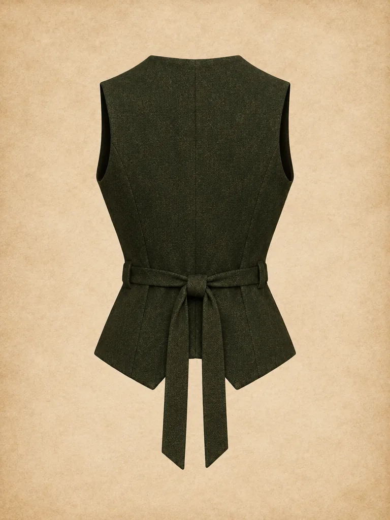 Lamplighter Tie-Back Vest, back view