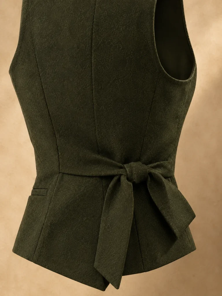 Lamplighter Tie-Back Vest, detail