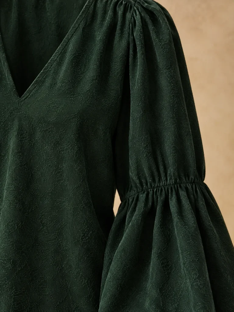 Lantern Sleeve Blouse, detail