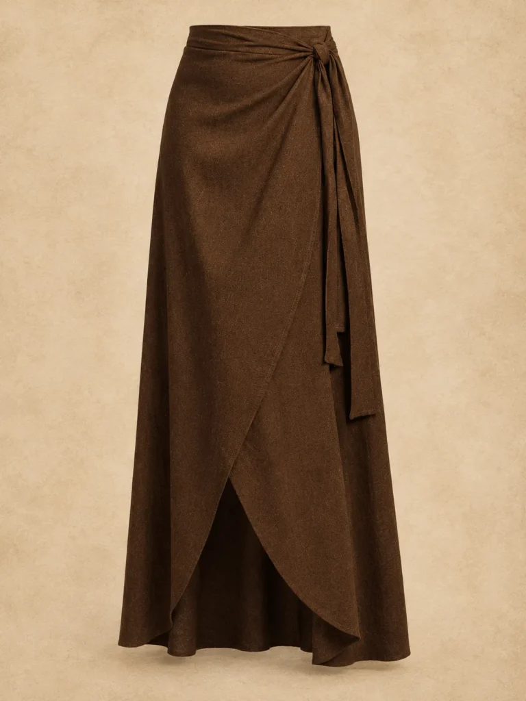 Nightjar Wrap Skirt, front view
