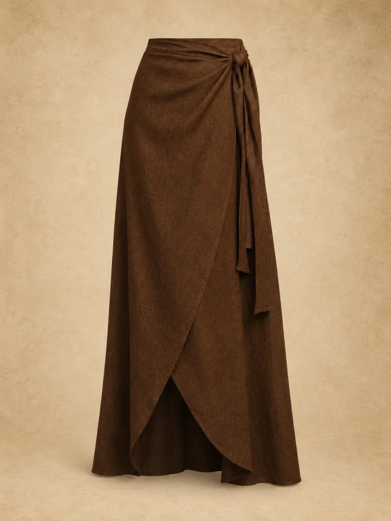 Nightjar Wrap Skirt, back view