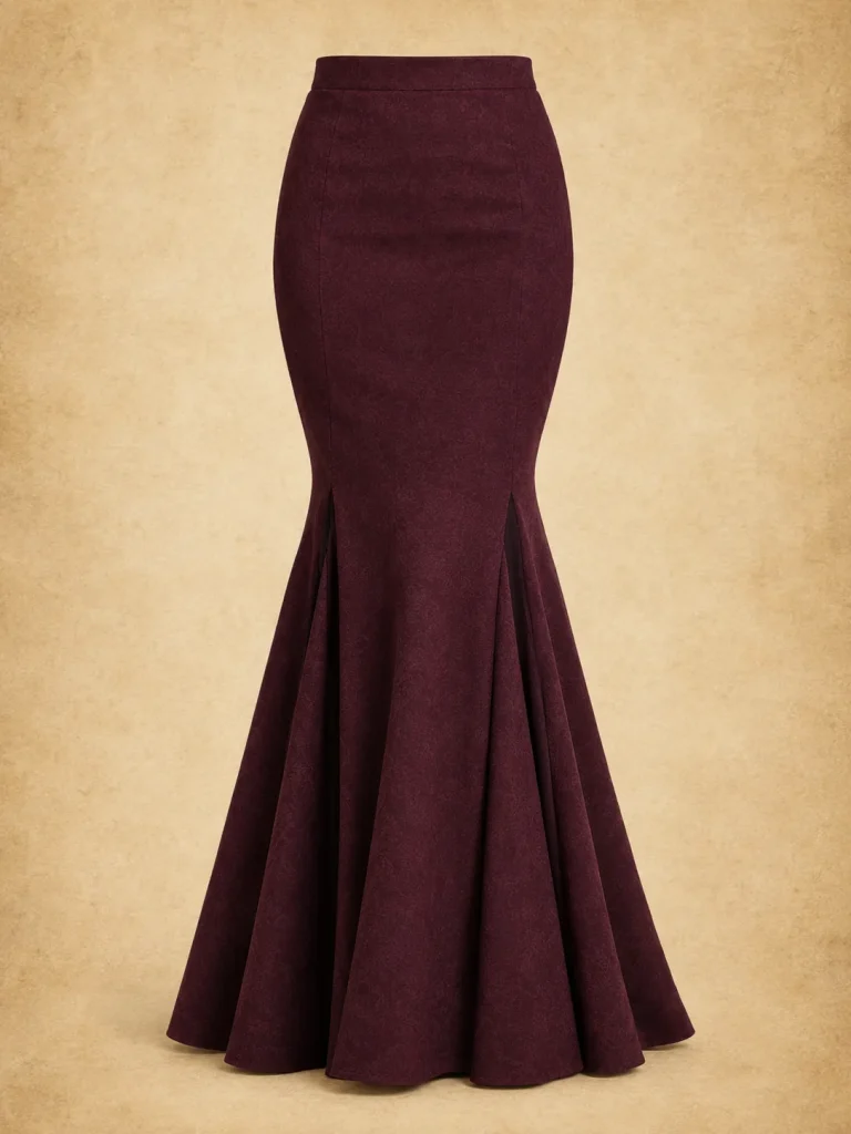 Nocturne Godet Skirt, front view