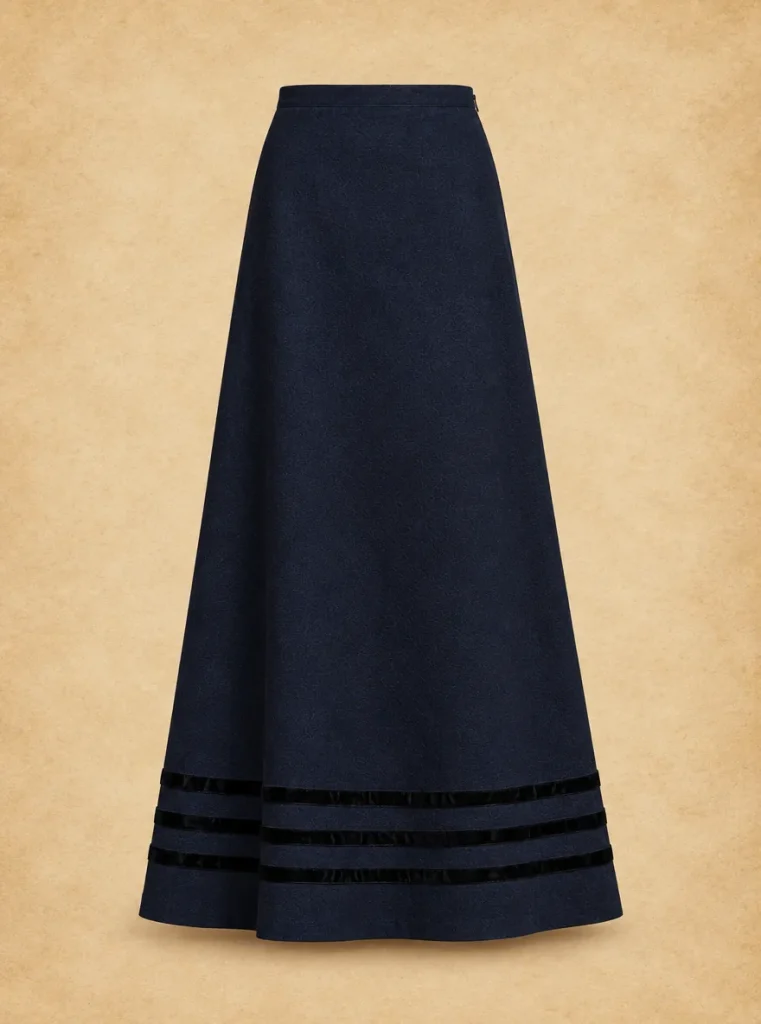 Ribbonmark Maxi Skirt, front view