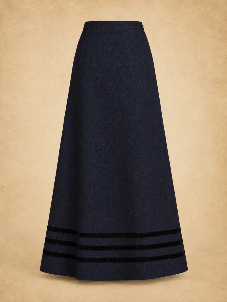 Ribbonmark Maxi Skirt, back view
