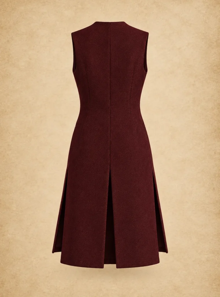 Sealed Knee-Length Vest, back view