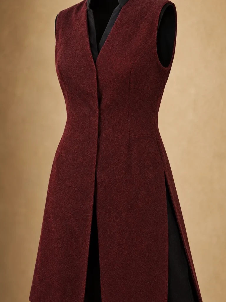 Sealed Knee-Length Vest, detail