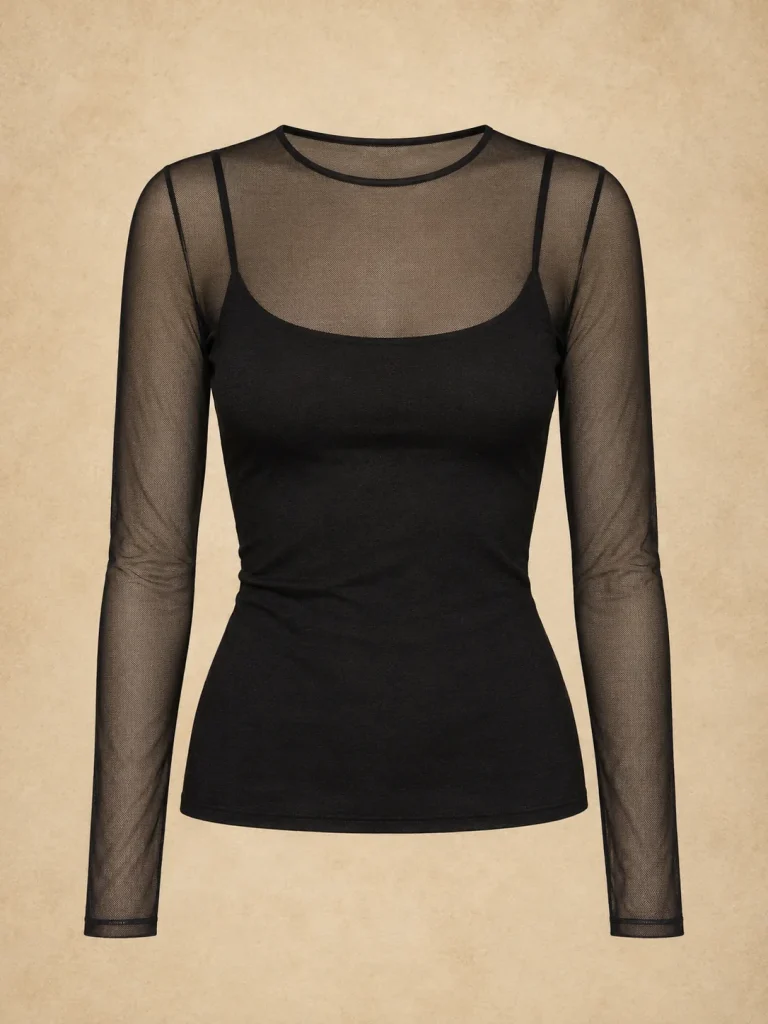 Veil Mesh Layer Top, front view
