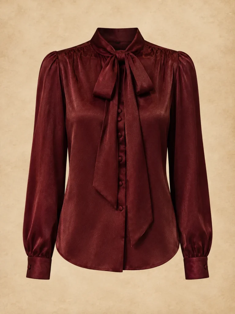 Wax Seal Bow Blouse, front view