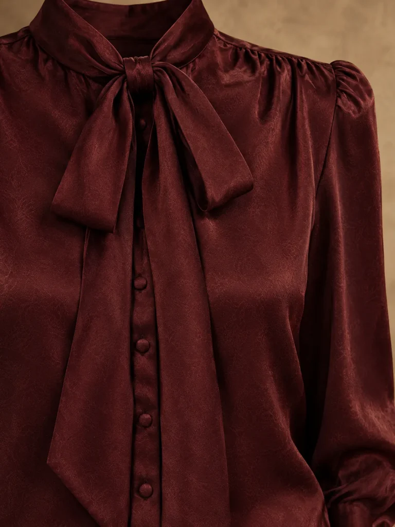 Wax Seal Bow Blouse, detail
